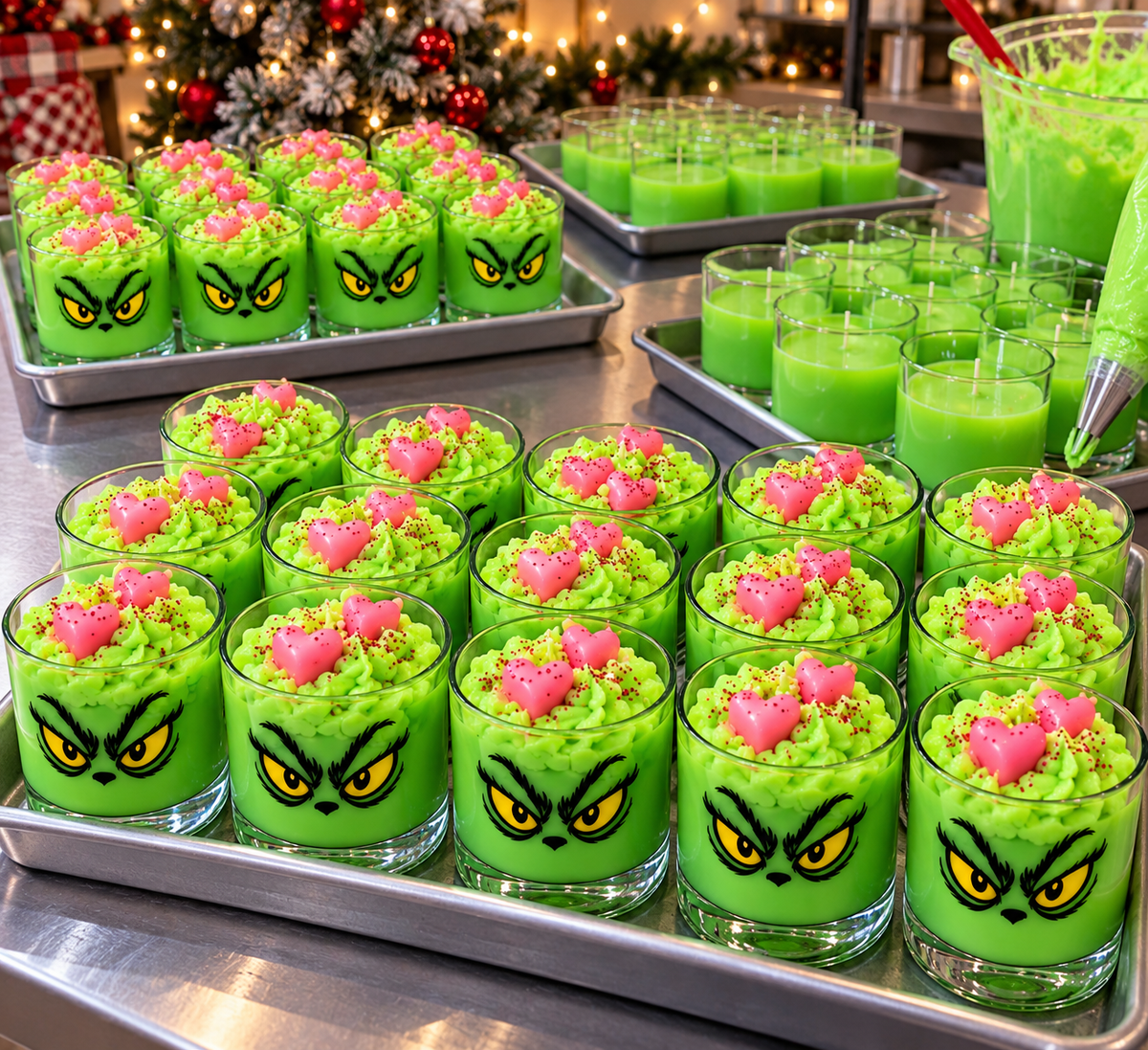 Mean One Grinch 8 oz Soy Wax Decorative Christmas Candle