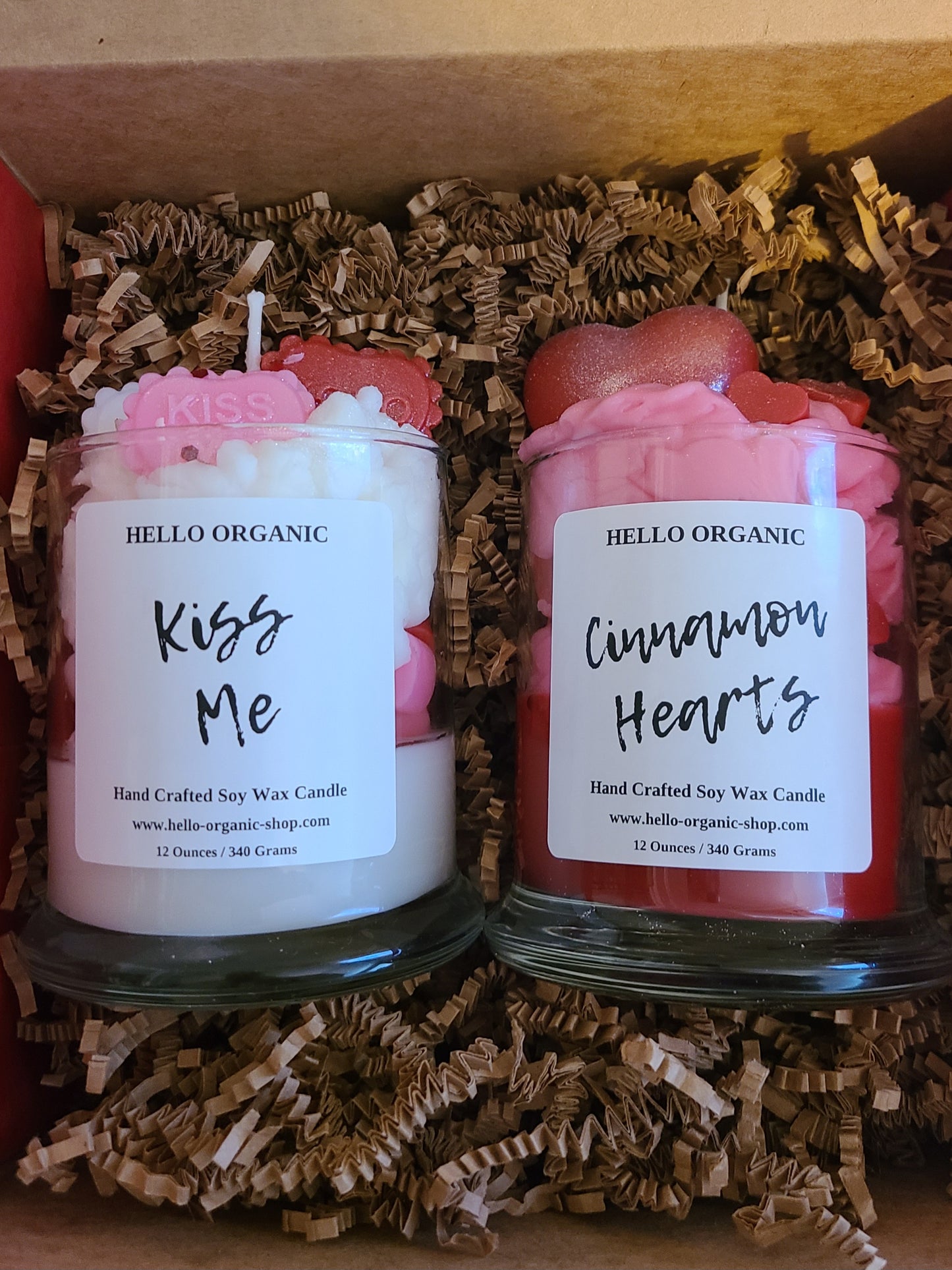 Valentines Day Gift Box Specialty Frosted Valentines Day Candles