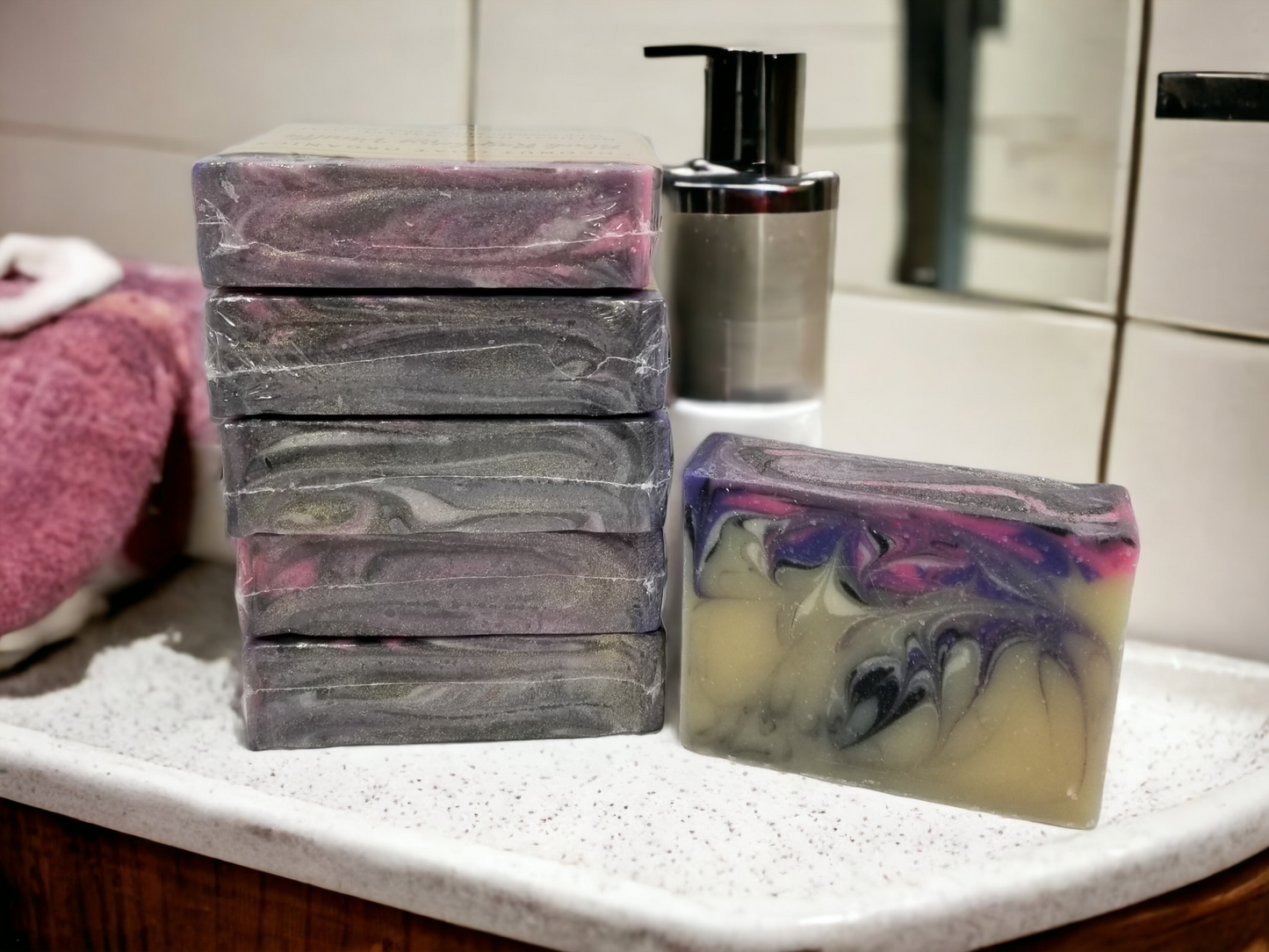 Black Raspberry Vanilla Handmade All Natural Soap