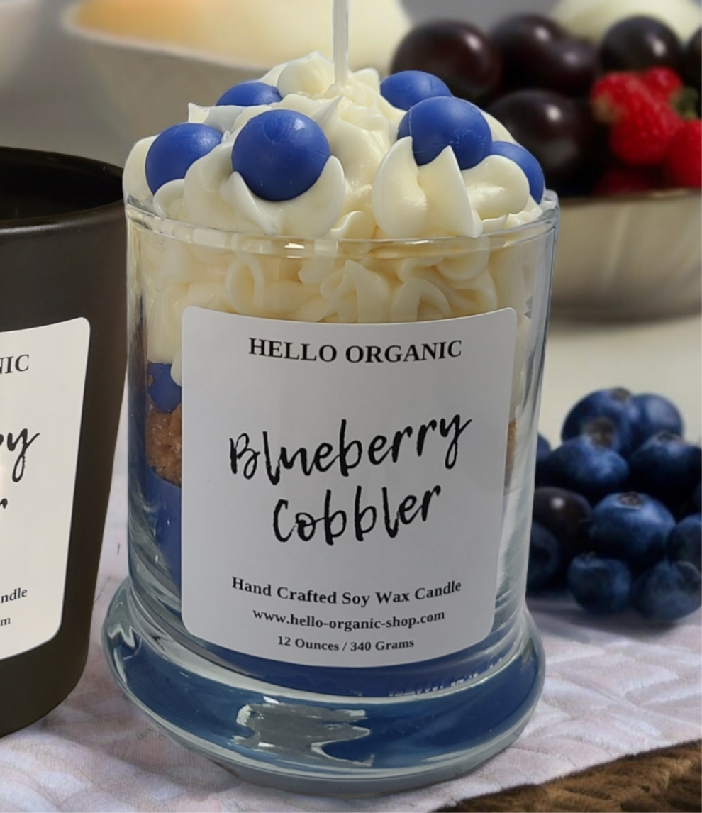 Blueberry Cobbler Specialty Frosted Candle