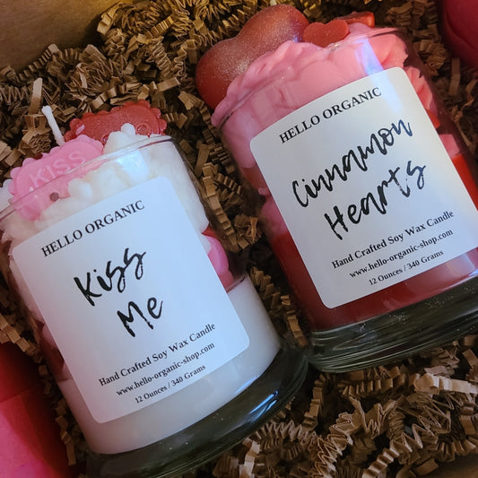 Valentines Day Gift Box Specialty Frosted Valentines Day Candles