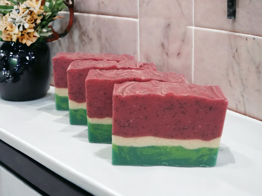 Juicy Watermelon Handmade All Natural Exfoliating Soap