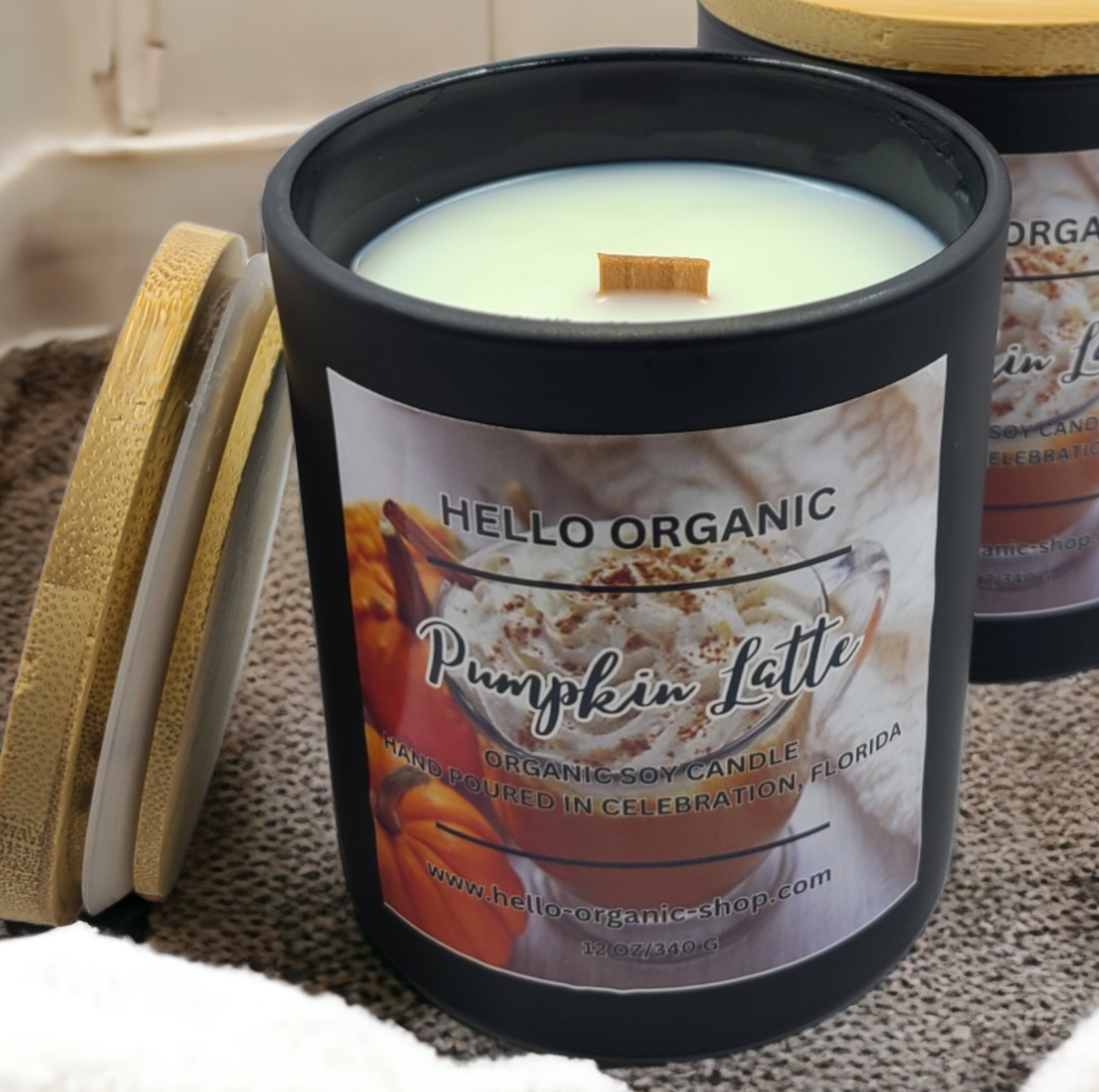 Large Fall &Autumn Scent Soy Wax Candle