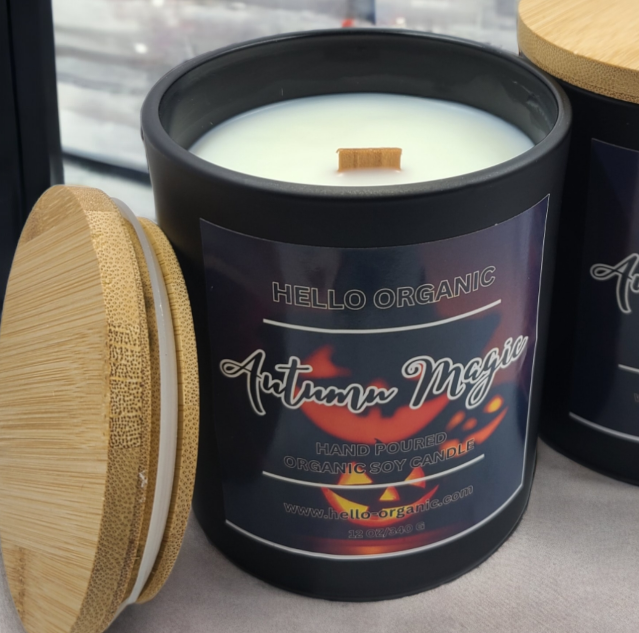 Large Fall &Autumn Scent Soy Wax Candle