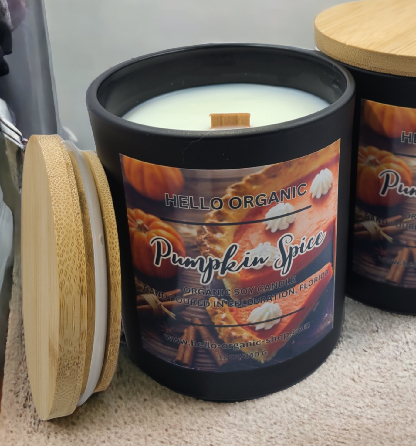 Large Fall &Autumn Scent Soy Wax Candle