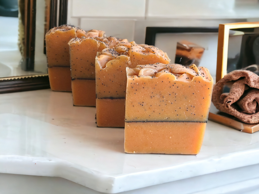 Almond Scented Tumeric & Honey Exfoliating Body Bar