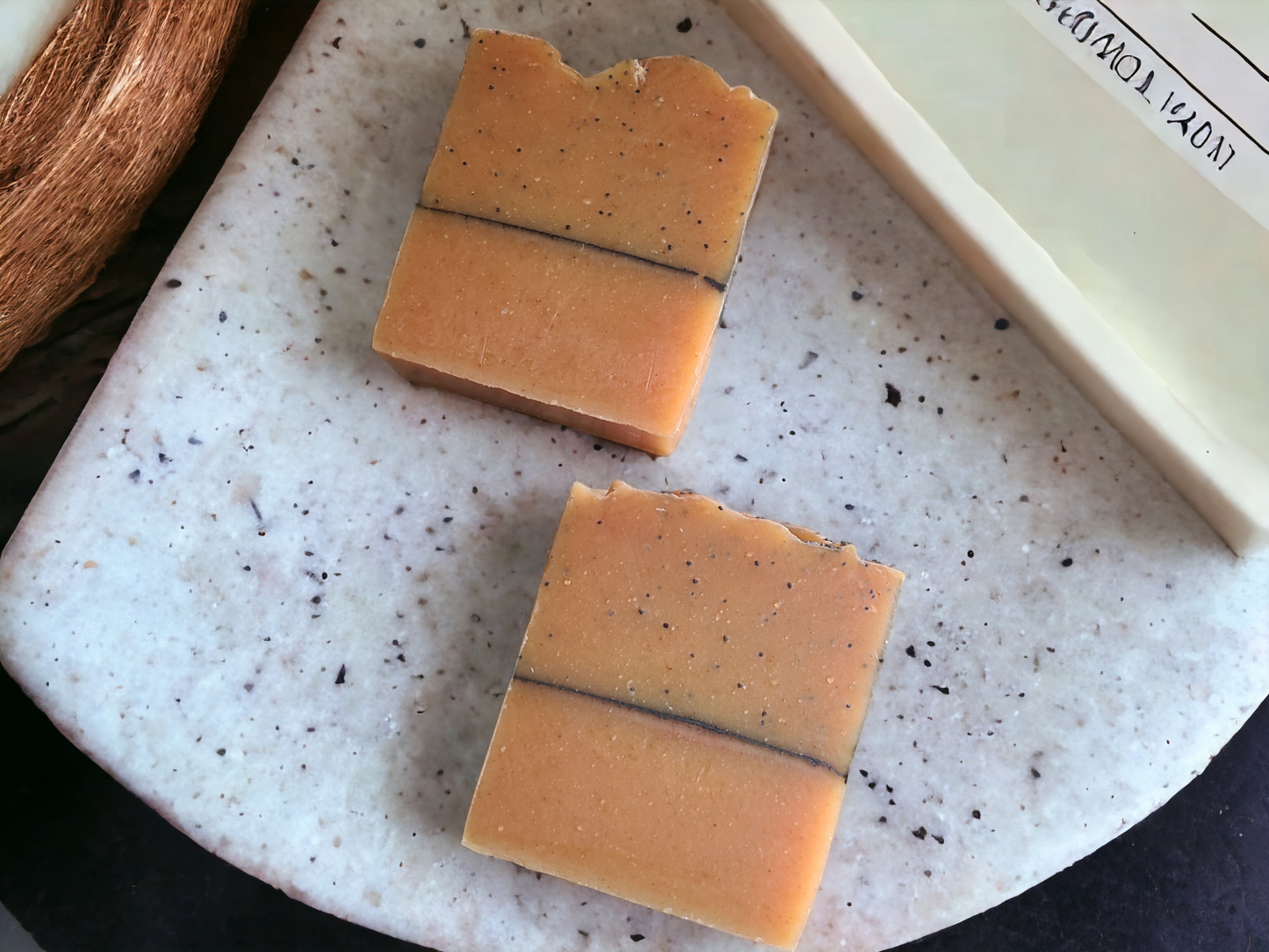 Almond Scented Tumeric & Honey Exfoliating Body Bar