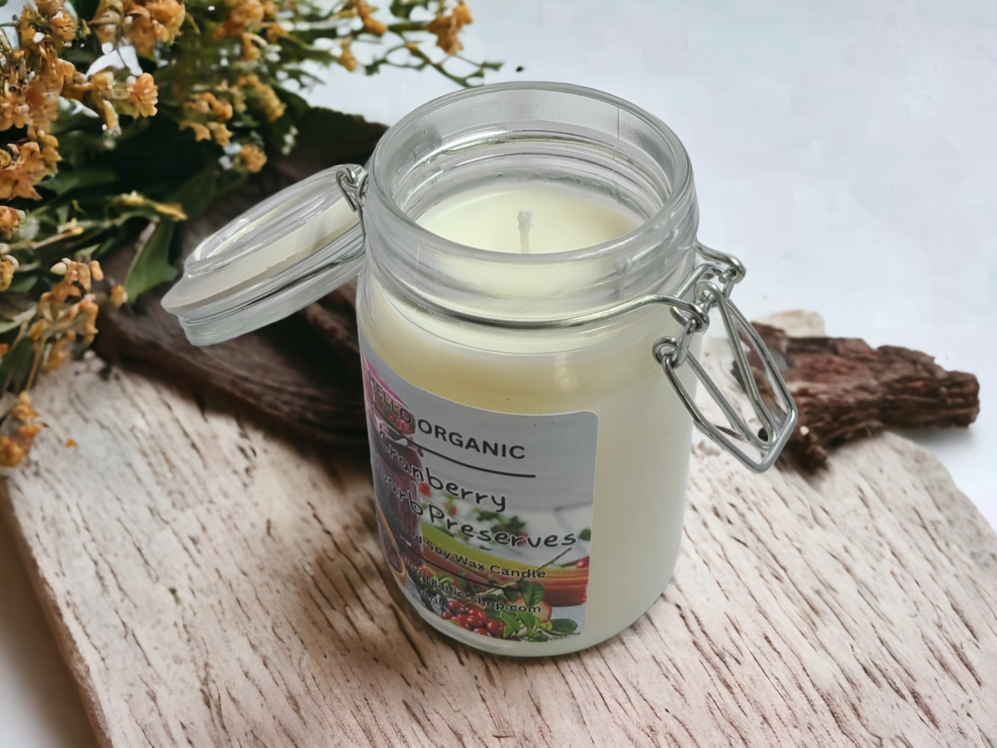 Jelly Jar Soy Wax Candle Farmhouse Scents Choose From 6 Scents.