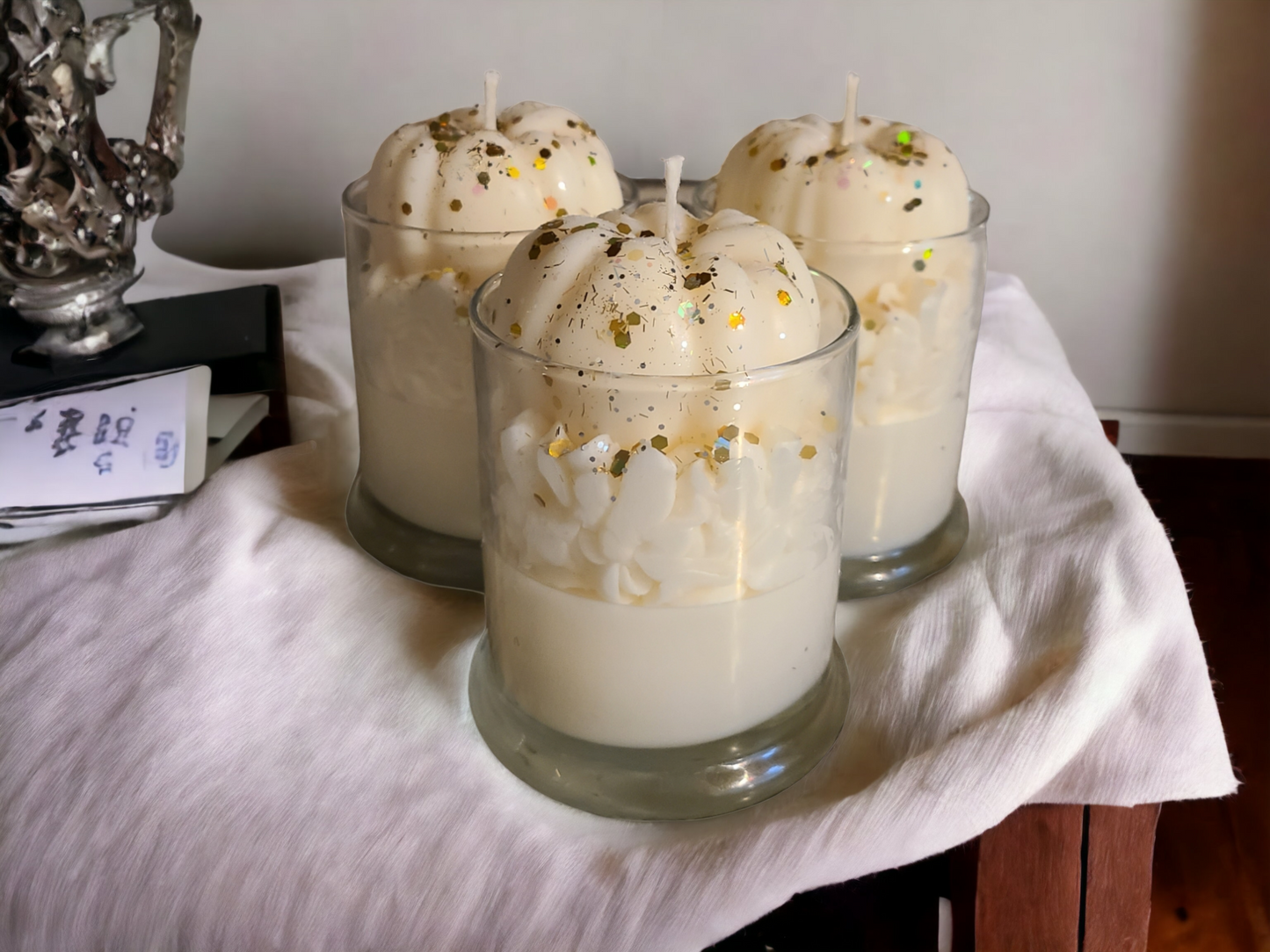 Pumpkin Vanilla Frosted Soy Wax Candle