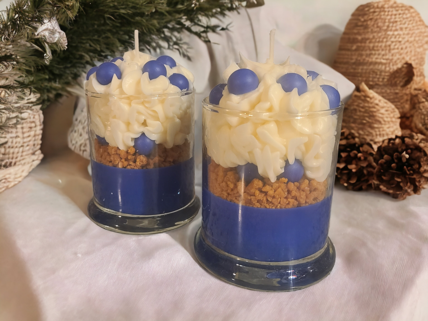 Blueberry Cobbler Specialty Frosted Candle