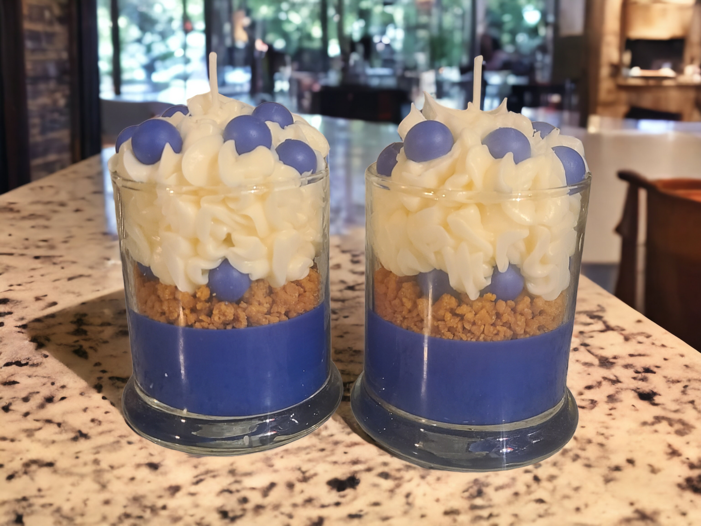 Blueberry Cobbler Specialty Frosted Candle