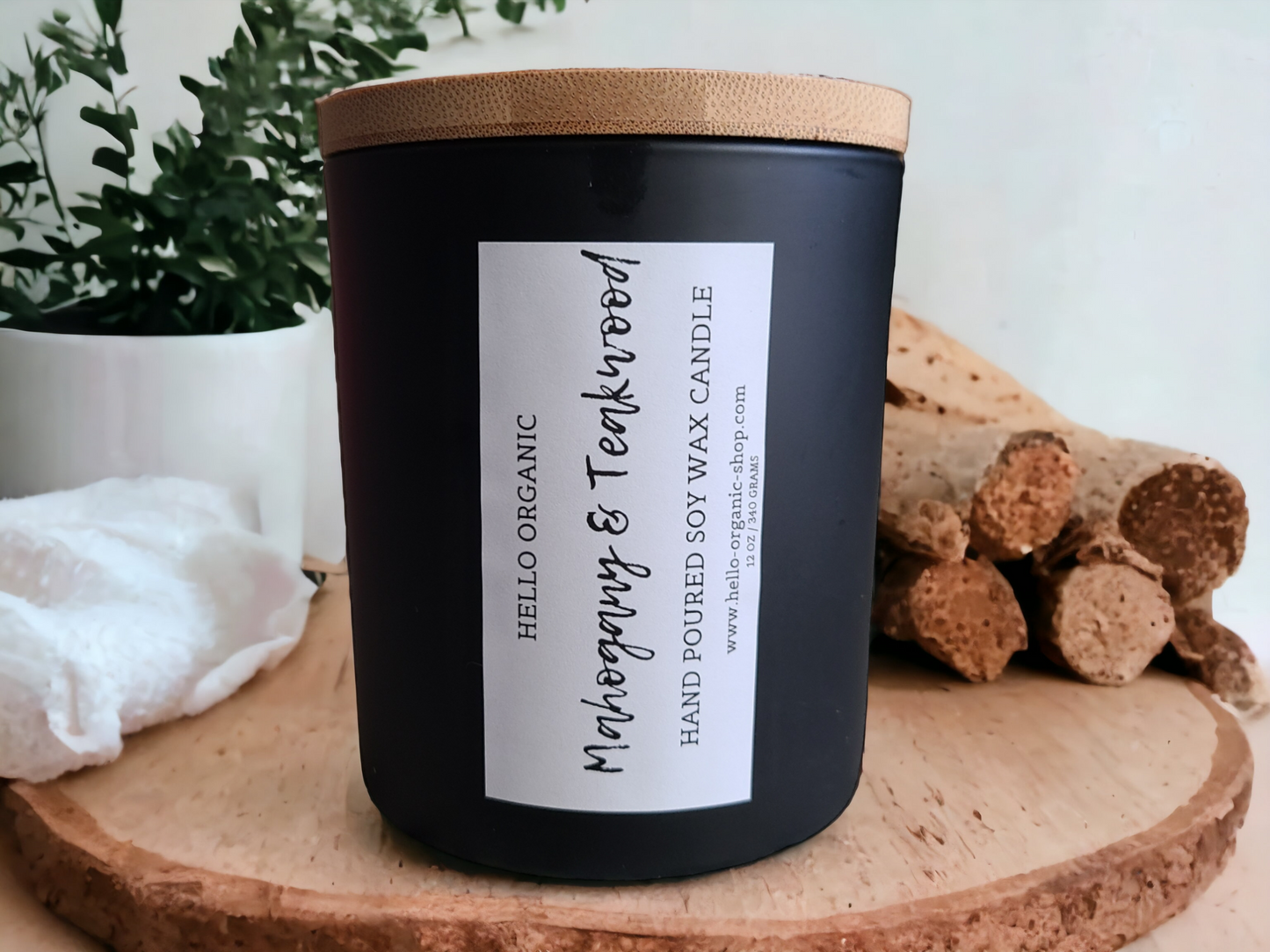 Mahogany & Teakwood Soy Wax Candle