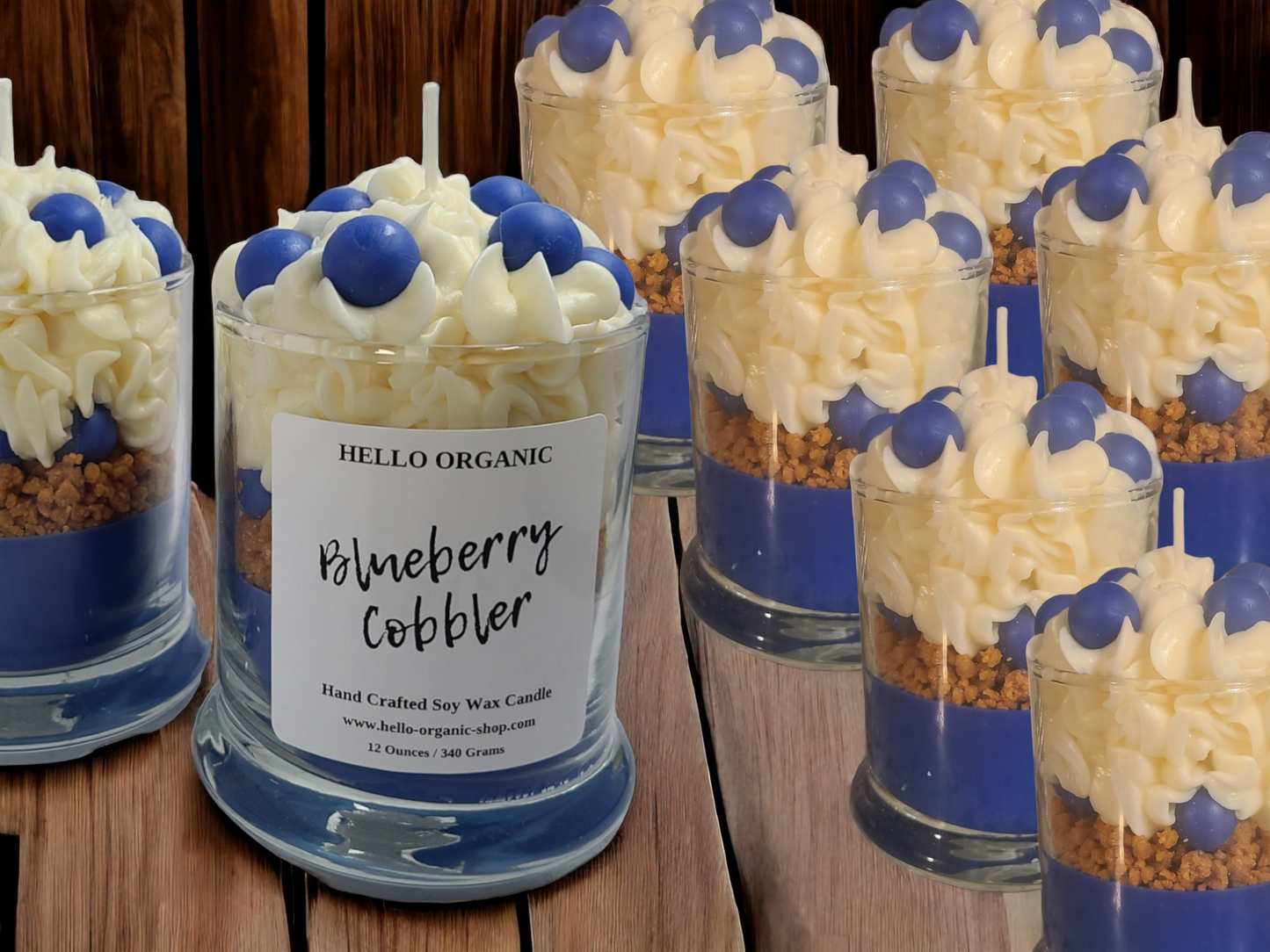 Blueberry Cobbler Specialty Frosted Candle