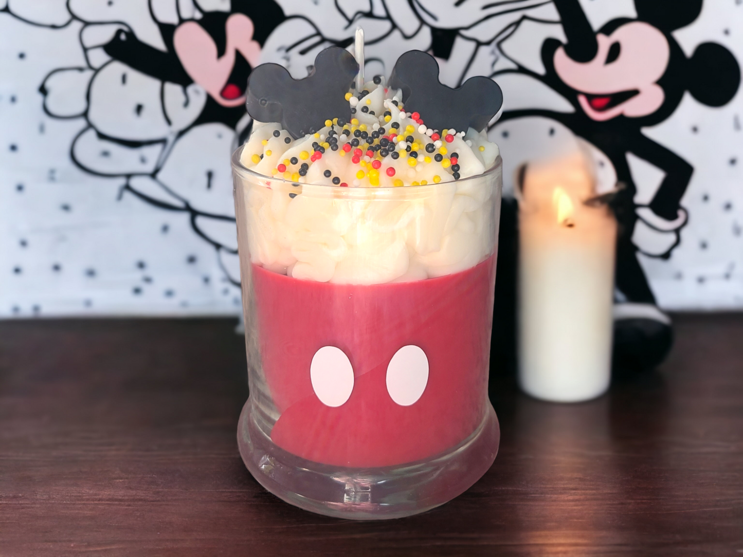 Mouse Ears Themed Soy Wax Candle