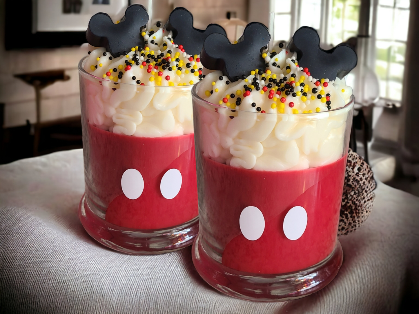 Mouse Ears Themed Soy Wax Candle