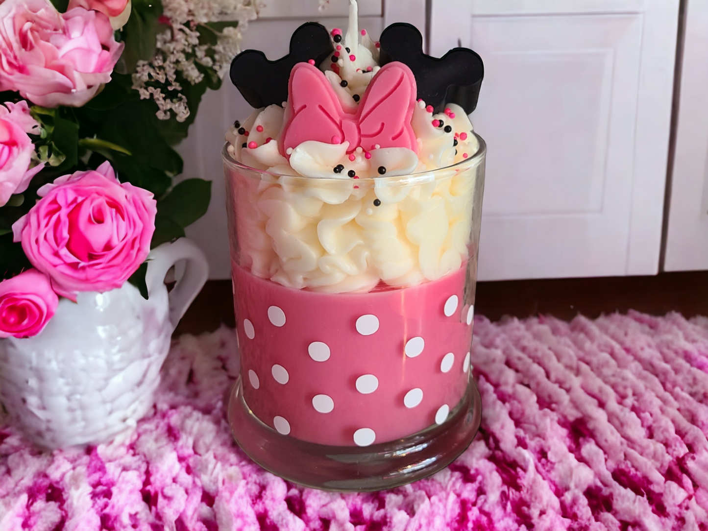 Mouse Bows Themed Soy Wax Candle