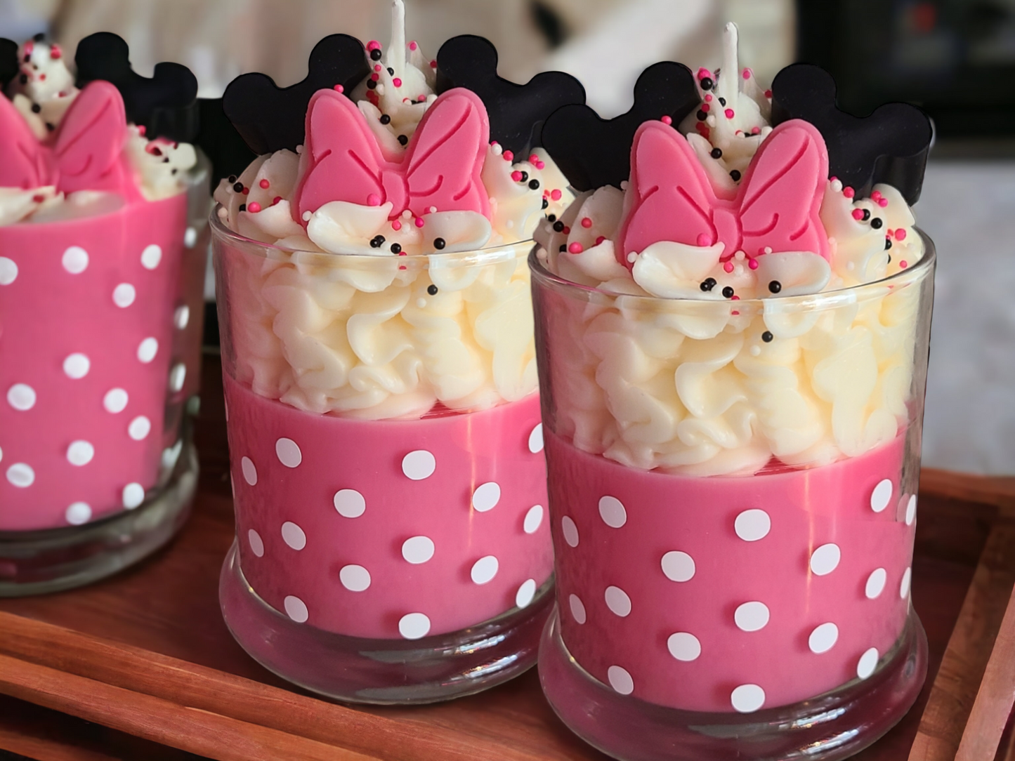 Mouse Bows Themed Soy Wax Candle