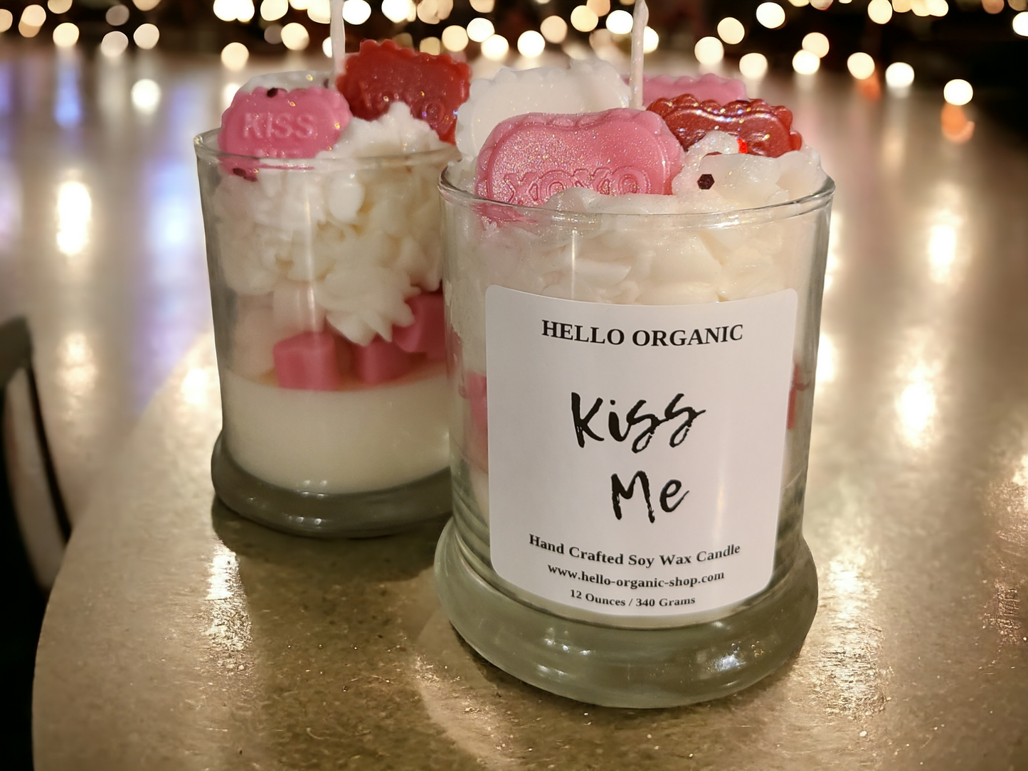 Valentines Day Gift Box Specialty Frosted Valentines Day Candles