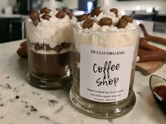 Coffee Shop Specialty Frosted Candle