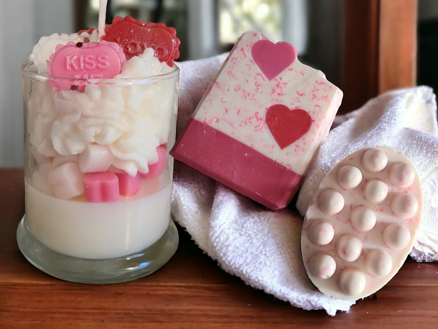 Available 2/15 Valentines Day Gift Box Specialty Candles and Soap