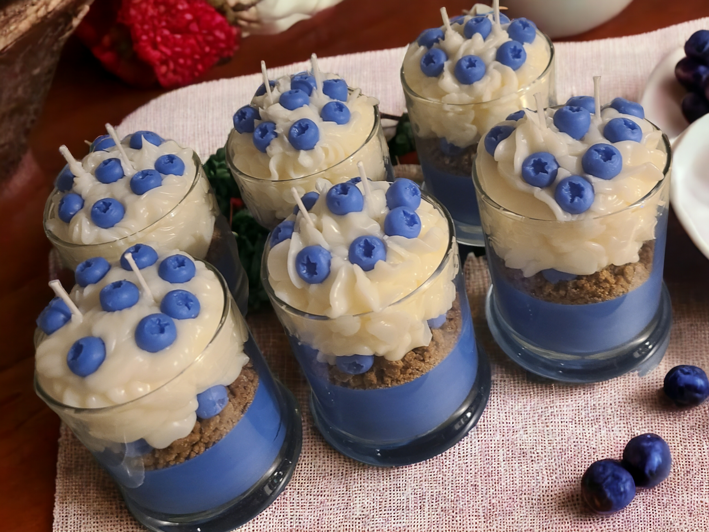 Blueberry Cobbler Specialty Frosted Candle