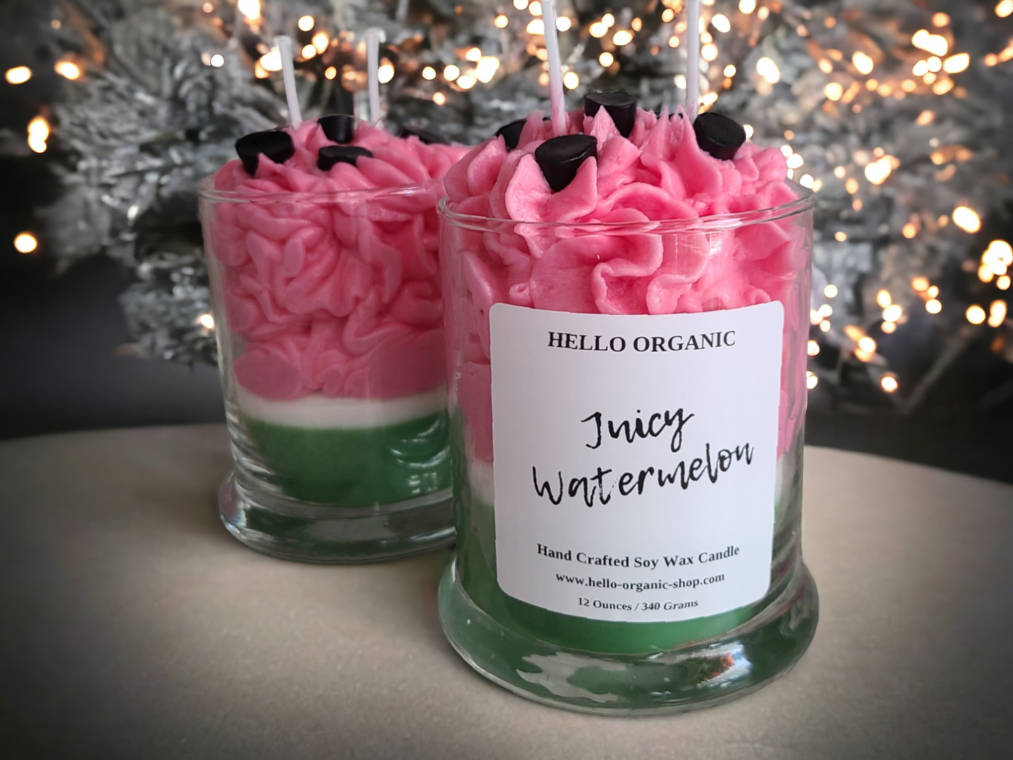 Juicy Watermelon Specialty Frosted Candle