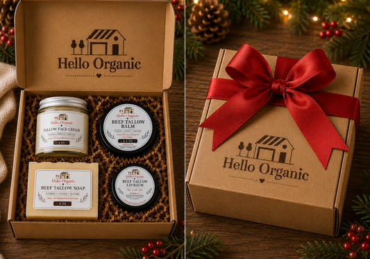 Hello Organic Beef Tallow Moisturizing Body Care Gift Box