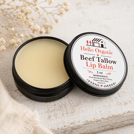 Hello Organic Beef Tallow Lip Repair Balm (1oz)