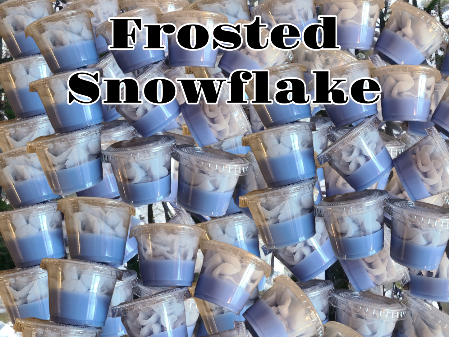 Frosted Snowflake Mini Wax Melt Cups