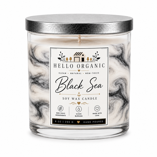 Black Sea Hand Poured Non Toxic Candle 9 oz