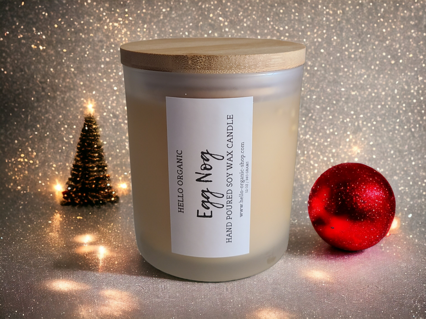 Egg Nog Scented Christmas Candle