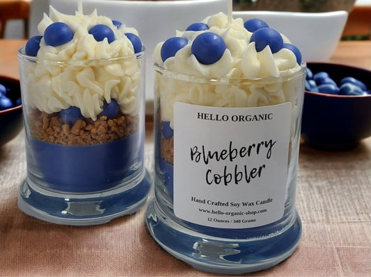 Blueberry Cobbler Specialty Frosted Candle