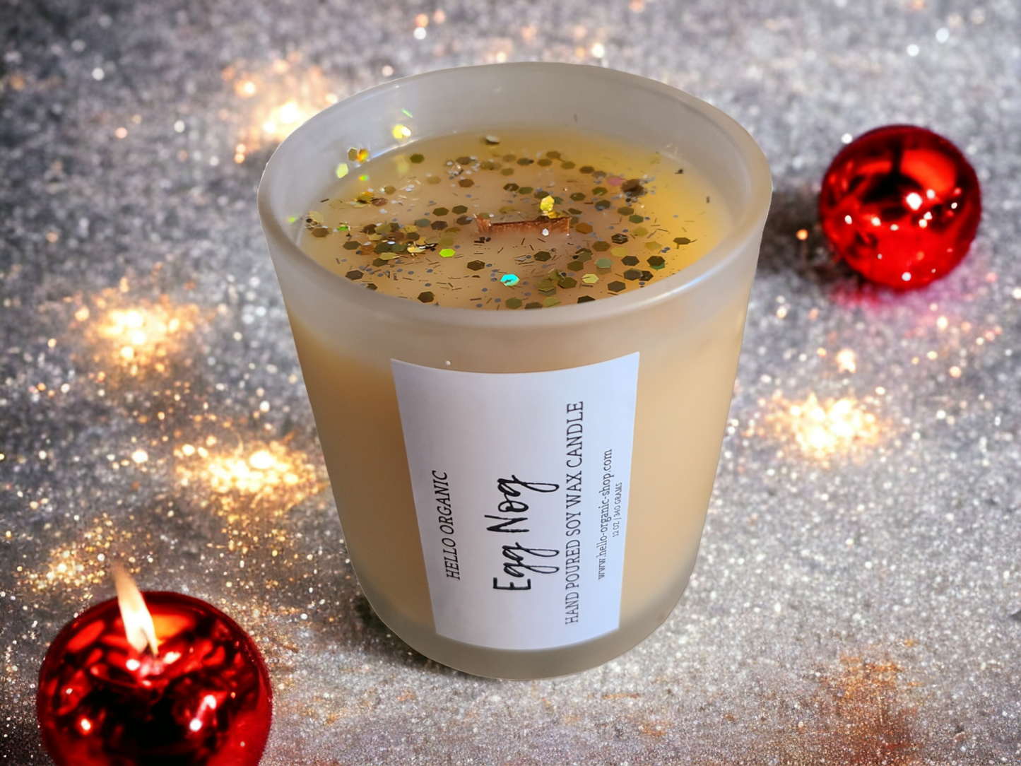 Egg Nog Scented Christmas Candle