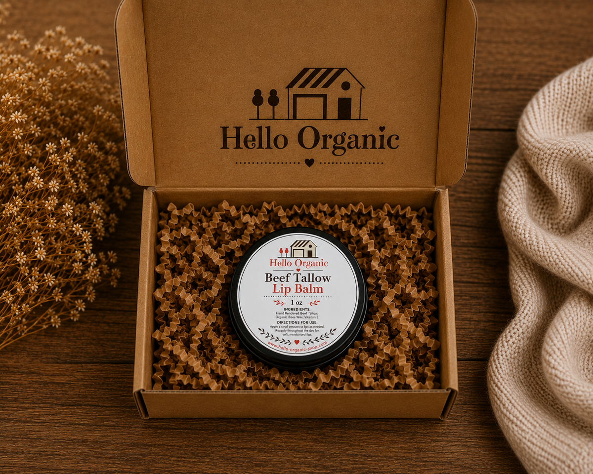 Hello Organic Beef Tallow Lip Balm (1oz)