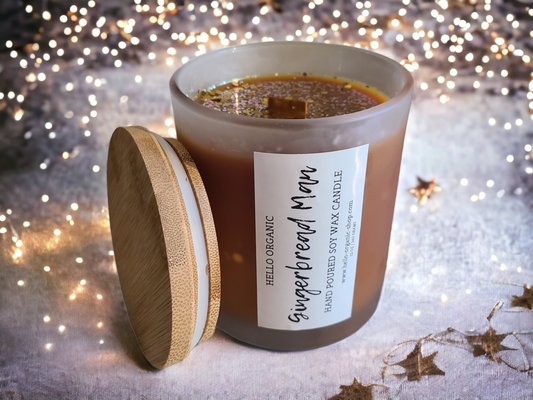 Gingerbread Man Scented Christmas Candle